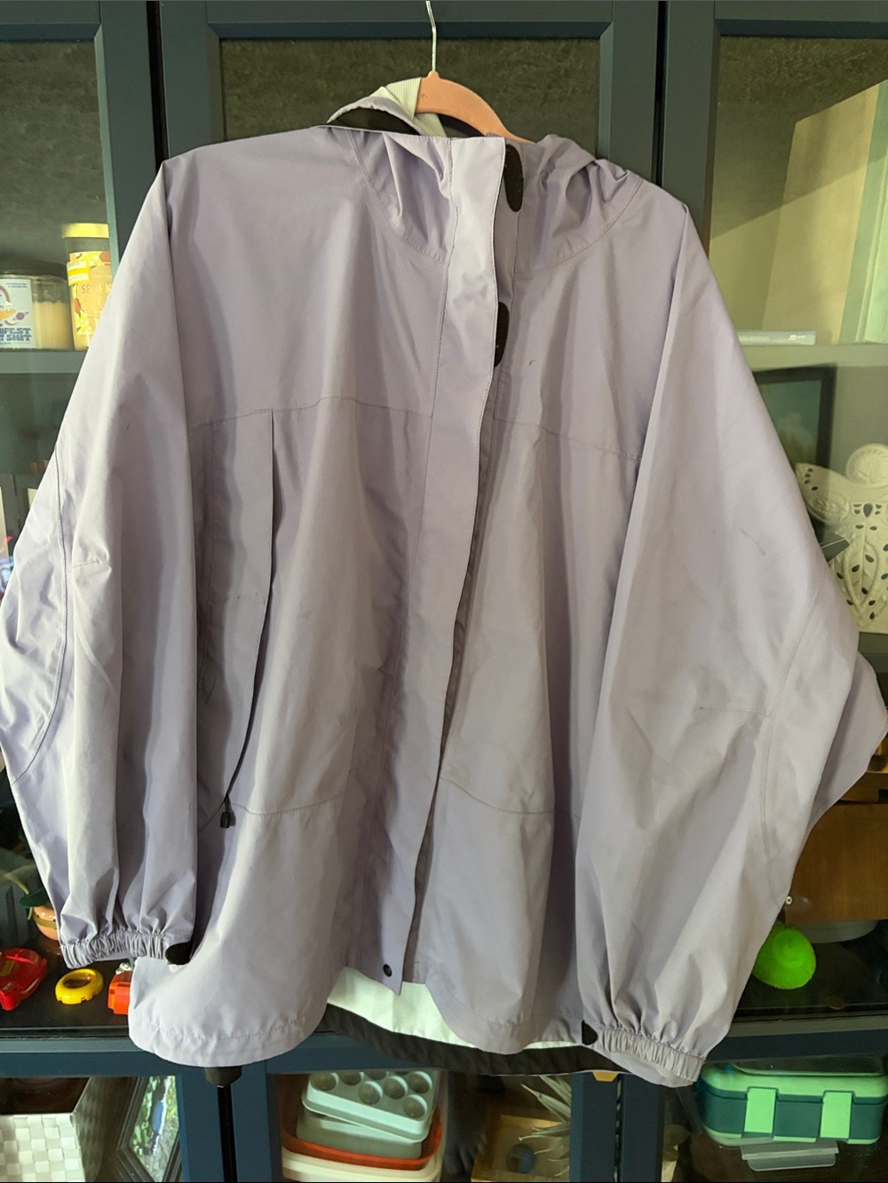 L.L.Bean Women's Light purple Patterned Water Resistant Jacket